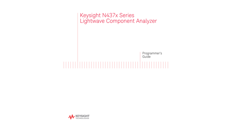 N437x Series Lightwave Component Analyzer Programmer’s Guide